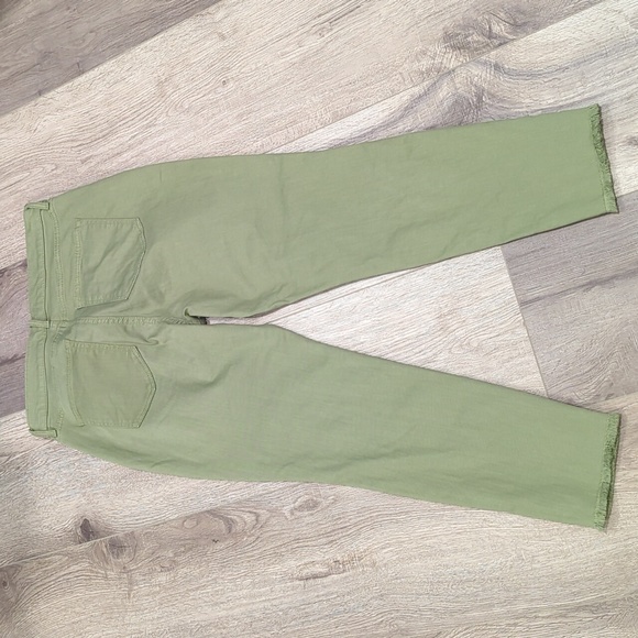 Loft Olive Green Frayed Hem Jeans - Picture 12 of 13